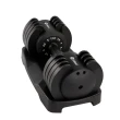 Dumbbell Halter Gallant Regulável Anilhas 11,5Kg Com Base Elite Pro GDB12R0A-PT